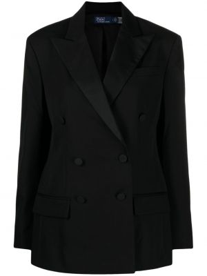Vlněné sako Polo Ralph Lauren černé