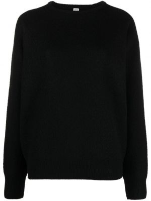 Vlnený sveter Totême čierna