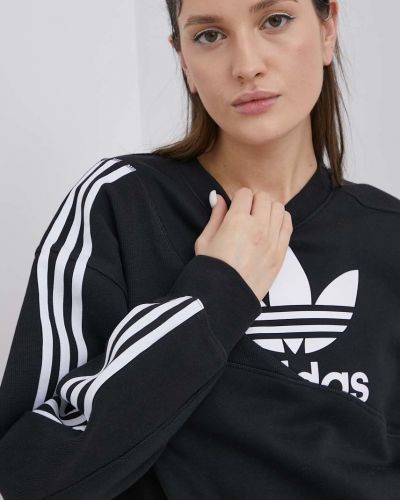 Bluza z nadrukiem Adidas Originals czarna