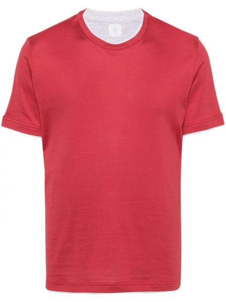 T-shirt en coton Eleventy rouge