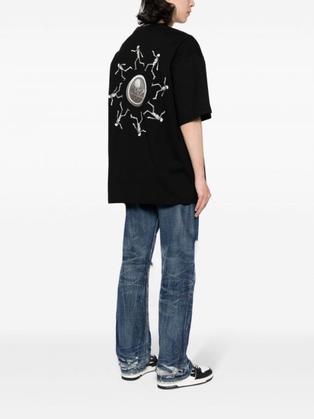 T-shirt en coton Mastermind Japan noir