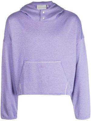 Siuvinėtas džemperis su gobtuvu Off Duty violetinė