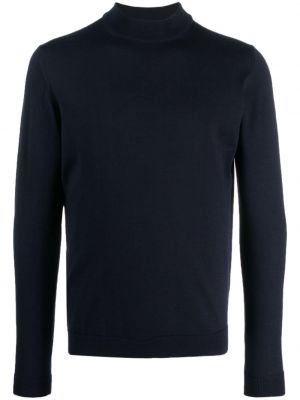 Maglione di lana in lana merino Roberto Collina blu