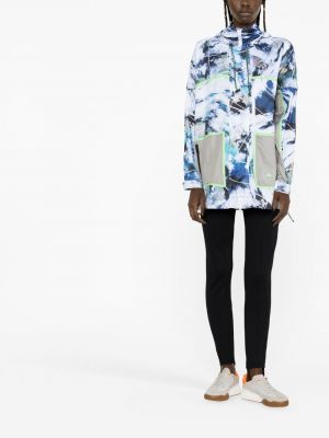 Veste à imprimé à motifs abstraits Adidas By Stella Mccartney bleu