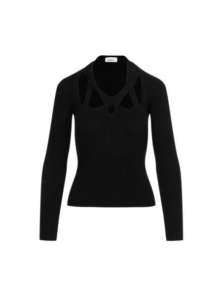 Sweter z wełny merino Isabel Marant czarny