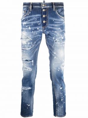 Nødlidende stretch jeans Dsquared2 blå