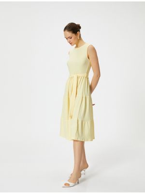 Сукня міді без рукавів з круглим вирізом Koton