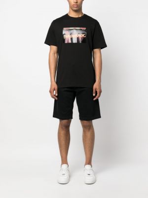 T-shirt aus baumwoll mit print Throwback schwarz