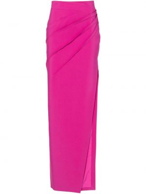 Krištáľová midi sukňa Genny ružová
