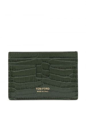 Kožni novčanik Tom Ford zelena