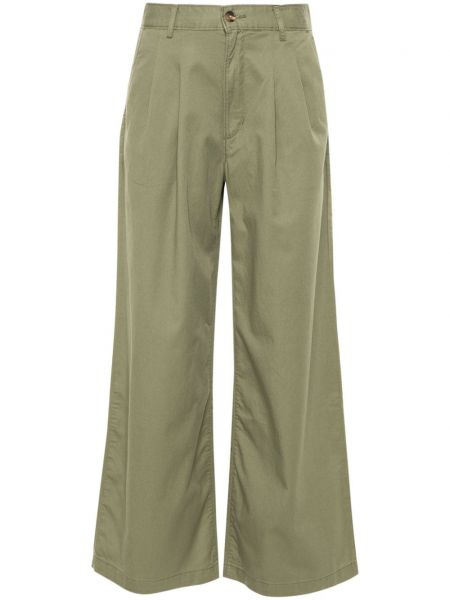 Pantalon large plissé Levi's vert