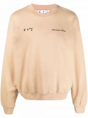 Jersey sweatshirt Off-white hvit