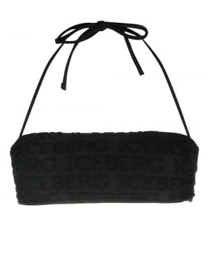 Jacquard bikini Iceberg fekete