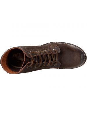 Кружевные ботинки на шнуровке Frye коричневые