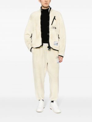 Fleecová bunda s výšivkou Maison Mihara Yasuhiro bílá