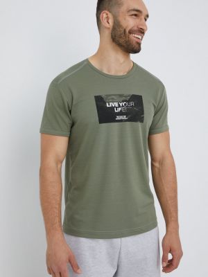 Тениска с дълъг ръкав с принт Cmp зелено