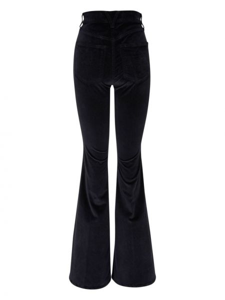 Aksamitne jeansy dzwony Veronica Beard czarne