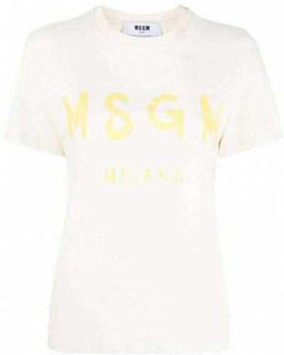 T-shirt Msgm, biały