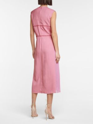 Sukienka midi koronkowa Chloã© różowa