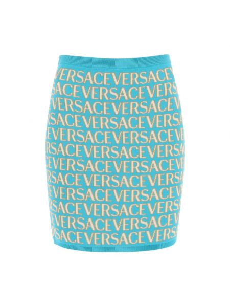 Dzianinowa dzianinowa mini spódniczka Versace