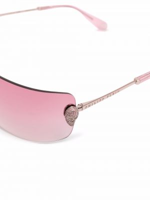Okulary przeciwsłoneczne gradientowe Philipp Plein Eyewear różowe