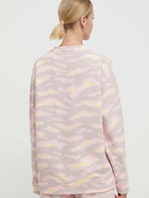 Hanorac cu fermoar din bumbac Adidas By Stella Mccartney roz