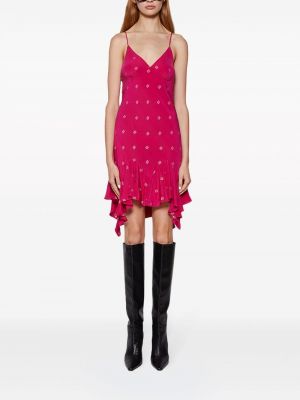 Jedwabna sukienka Givenchy różowa