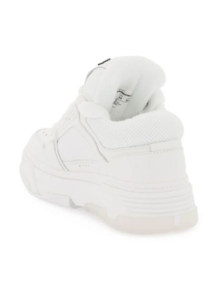 Sneakersy z siateczką skórzane z siateczką Amiri białe