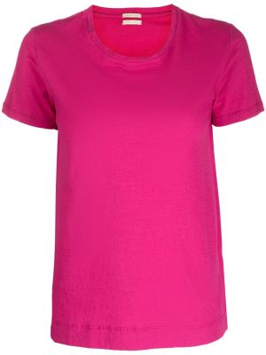 Kokvilnas t-krekls Massimo Alba rozā