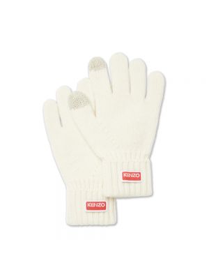 Białe rękawiczki Kenzo