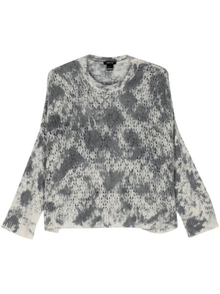 Pull en tricot ajouré à imprimé camouflage Avant Toi