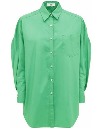 Bombažna srajca The Frankie Shop zelena