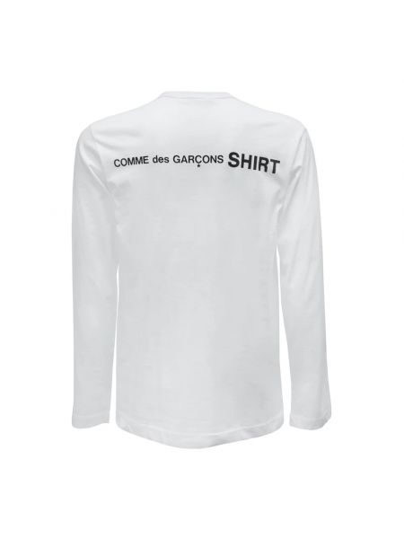 Camiseta de manga larga Comme Des Garçons blanco