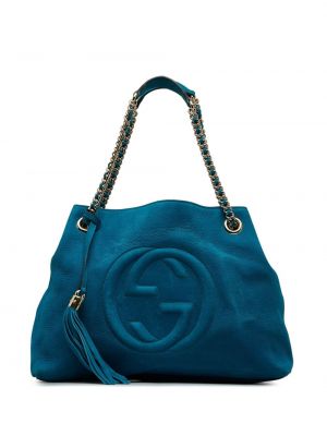 Шопинг чанта Gucci Pre-owned синьо