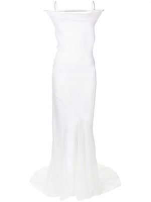 Прозрачна вечерна рокля Jacquemus бяло
