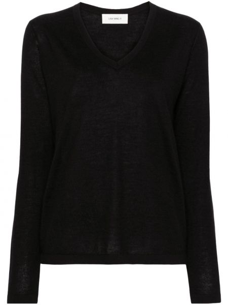Kašmírový sveter Lisa Yang čierna