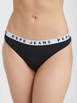 Стринги Pepe Jeans черные