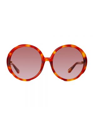 Okulary przeciwsłoneczne oversize Linda Farrow brązowe