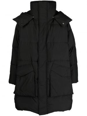 Kabát s kapucňou Etudes čierna