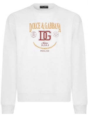 Raštuotas džemperis Dolce & Gabbana balta