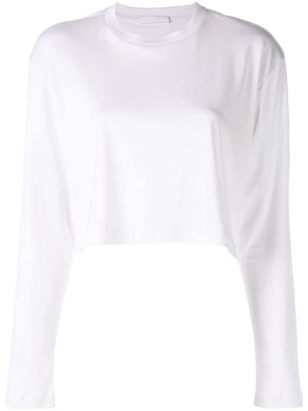 Camiseta de manga larga manga larga Wardrobe.nyc blanco