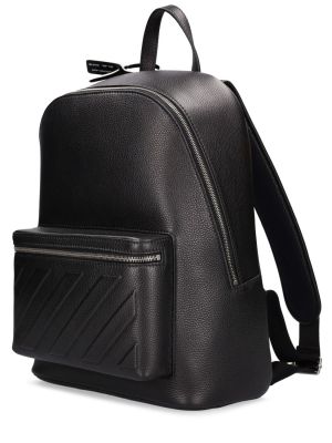Kožený batoh Off-white černý