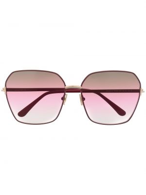 Oversize gradienta krāsas saulesbrilles Tom Ford Eyewear sarkans