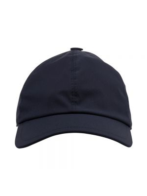 Niebieska czapka z daszkiem z kaszmiru Fedeli
