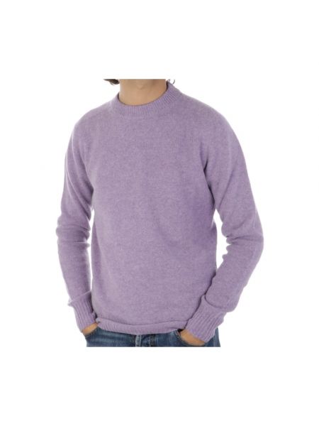 Jersey de lana de tela jersey de cuello redondo Altea violeta
