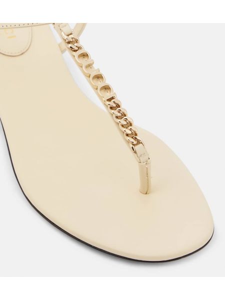 Sandalias de cuero Gucci blanco