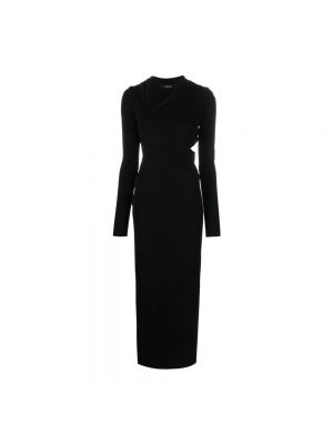 Sukienka długa Versace czarna