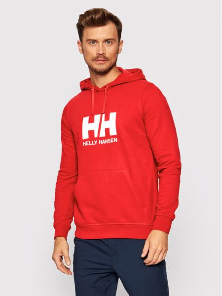 Bluza z kapturem Helly Hansen czerwona