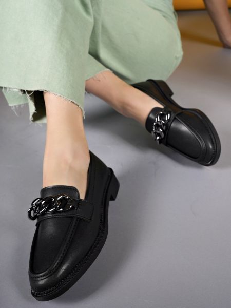 Pantofi loafer Riccon negru