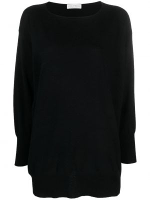 Vlnený sveter Le Tricot Perugia čierna